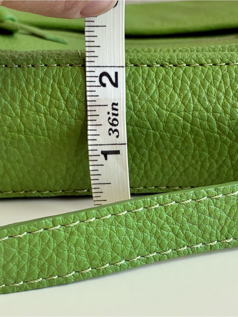 Green Hadaki Leather Crossbody Purse - Picture 8 of 8